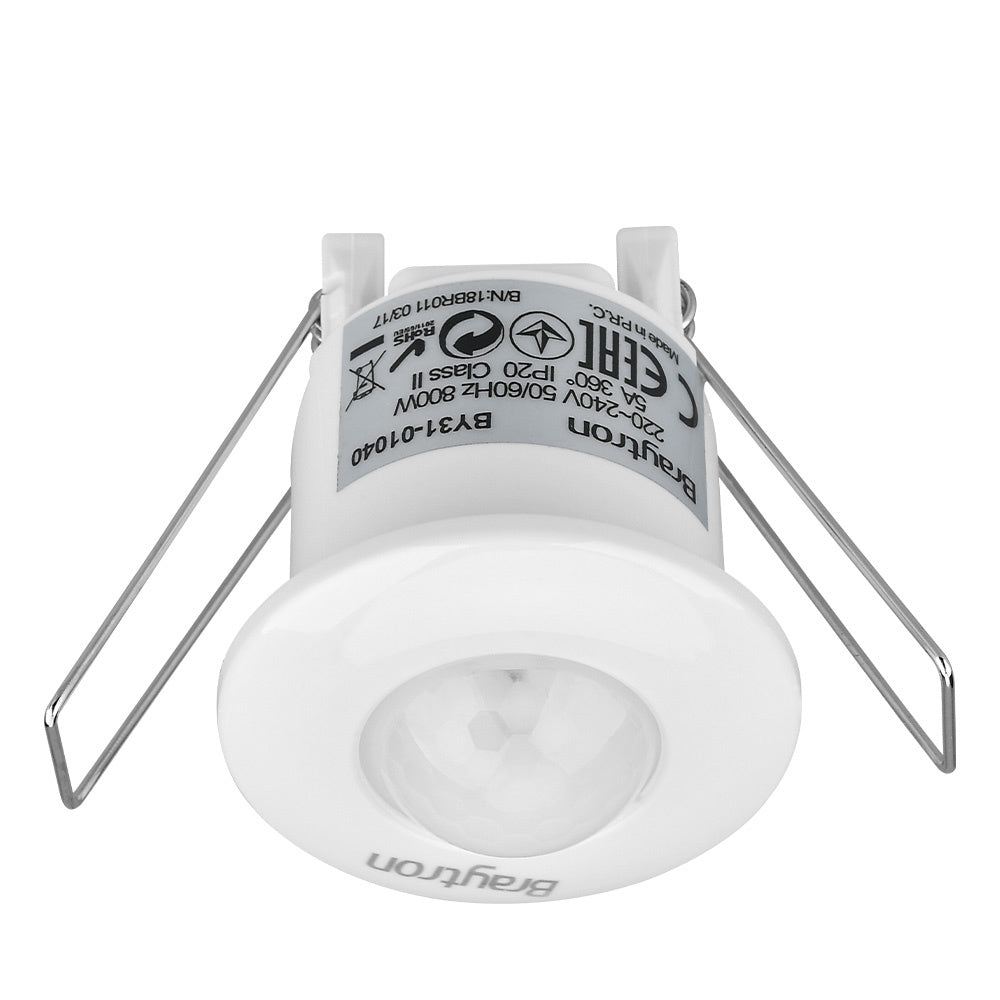 Braytron Mozgásérzékelő 360WFok Ip20 Max.800W Fehér süllyesztett BY31-01040