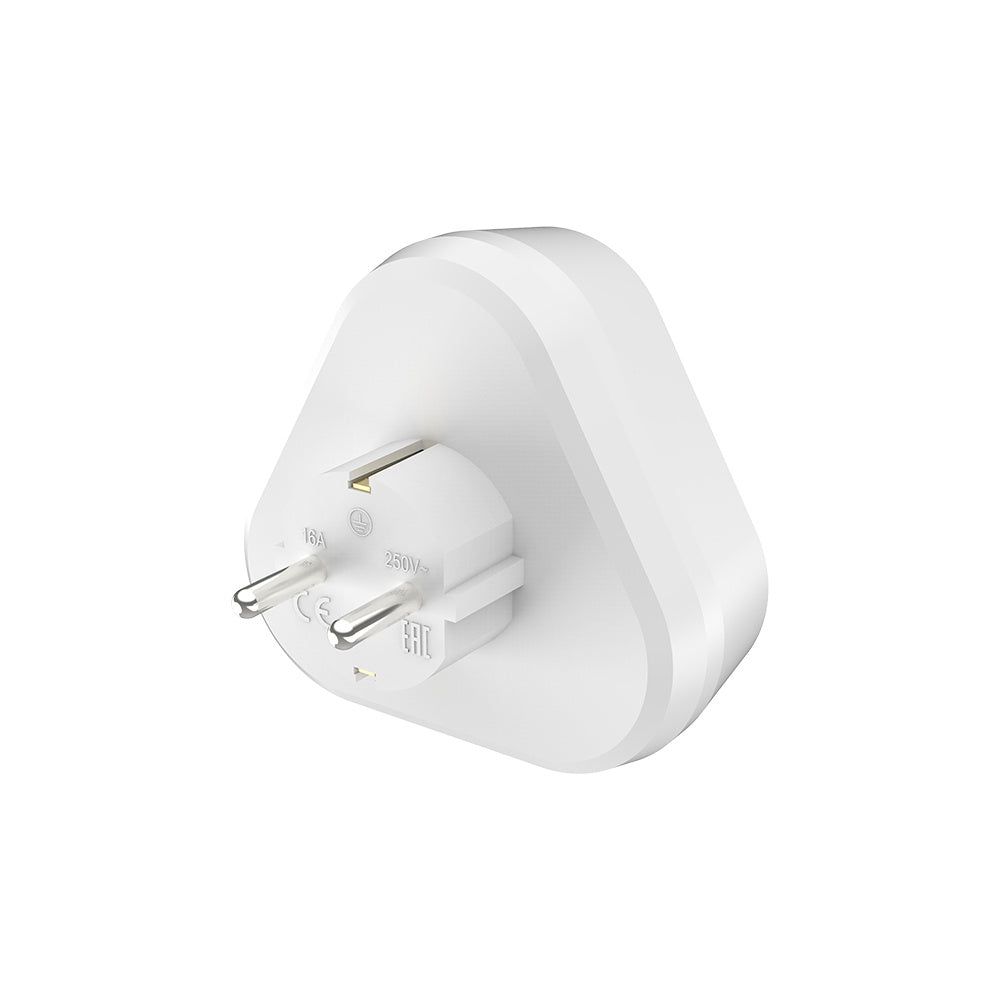 Braytron Dugaljba dugható Hármas elosztó 230-240V Fehér 3680W 16A BY72-02030*