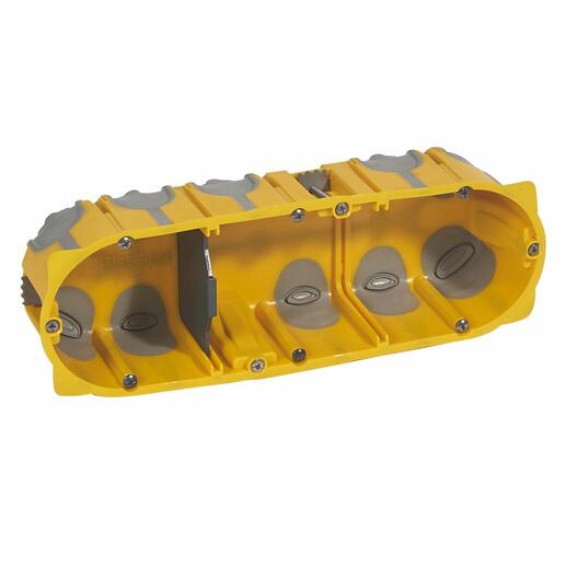 Legrand batibox süllyesztődoboz hármas doboz, gumis, 50 mm 080033