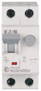 Eaton Home kombinált fi-relé 6kA, 1P+N, 25A,C,30mA,'A' 195141