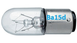 Bayonett Izzó Ba15d 240V 15W 22*57mm