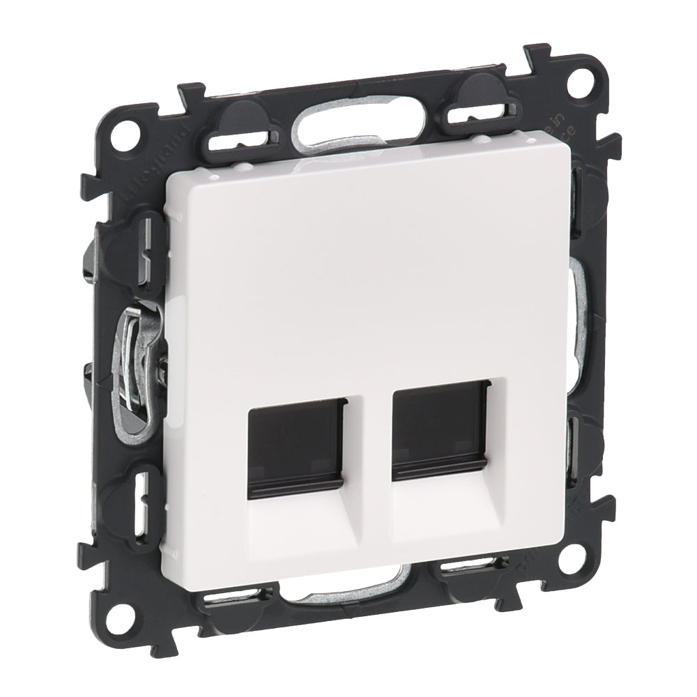 Legrand valena life 2xRJ45 Cat. 6 STP csatlakozóaljzat fehér