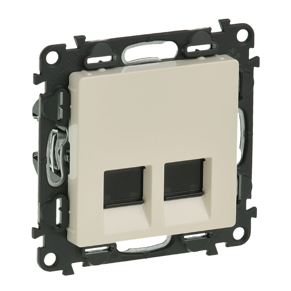 Legrand valena life 2xRJ45 Cat. 5e FTP csatlakozóaljzat elefántcsont