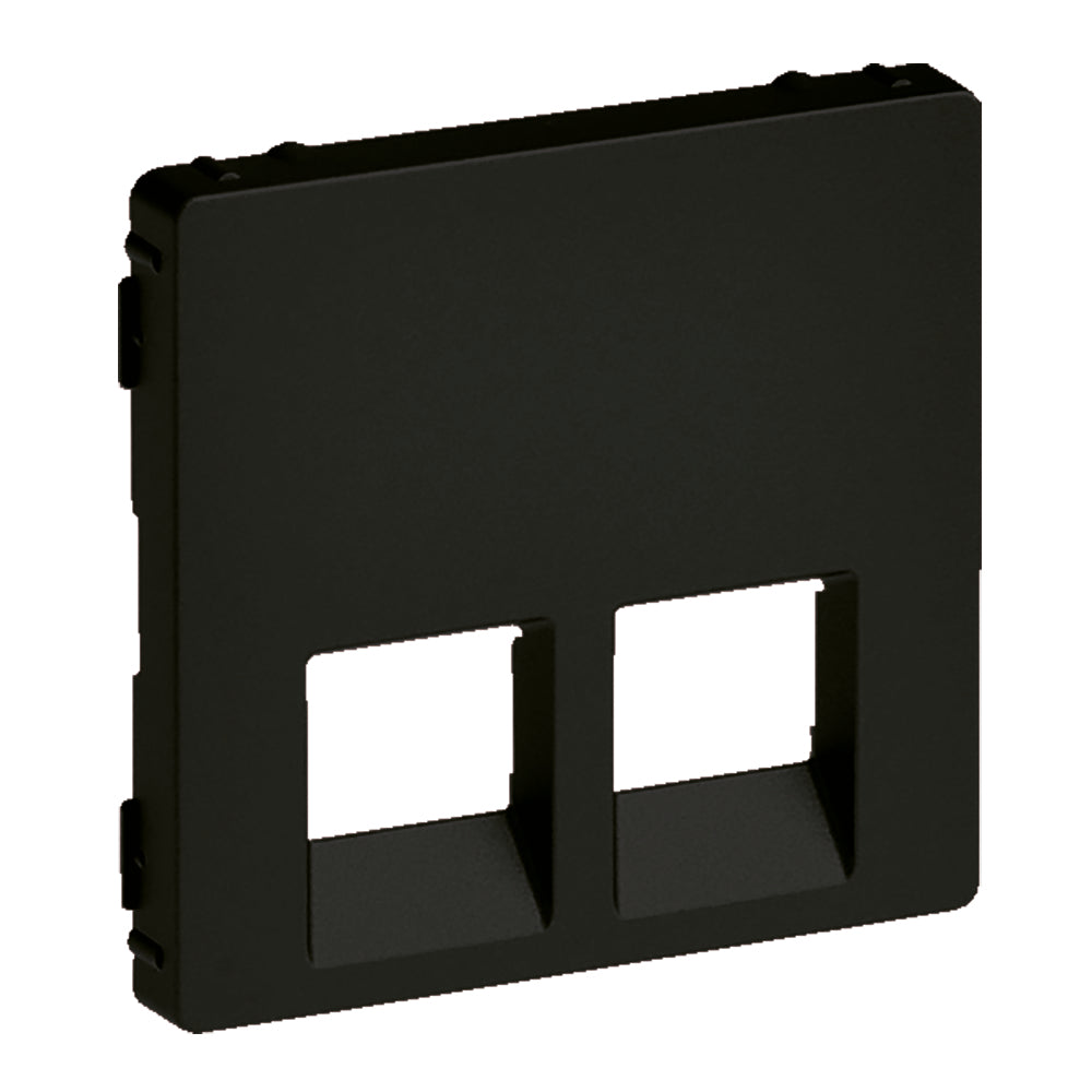 Legrand valena life 2xRJ45/RJ11 csatlakozóaljzat burkolat, fekete 756422