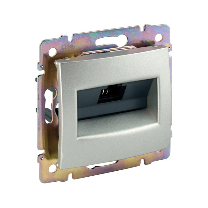Legrand Valena 1xRJ45 LCS2 Cat6 FTP aljzat alumínium 770232