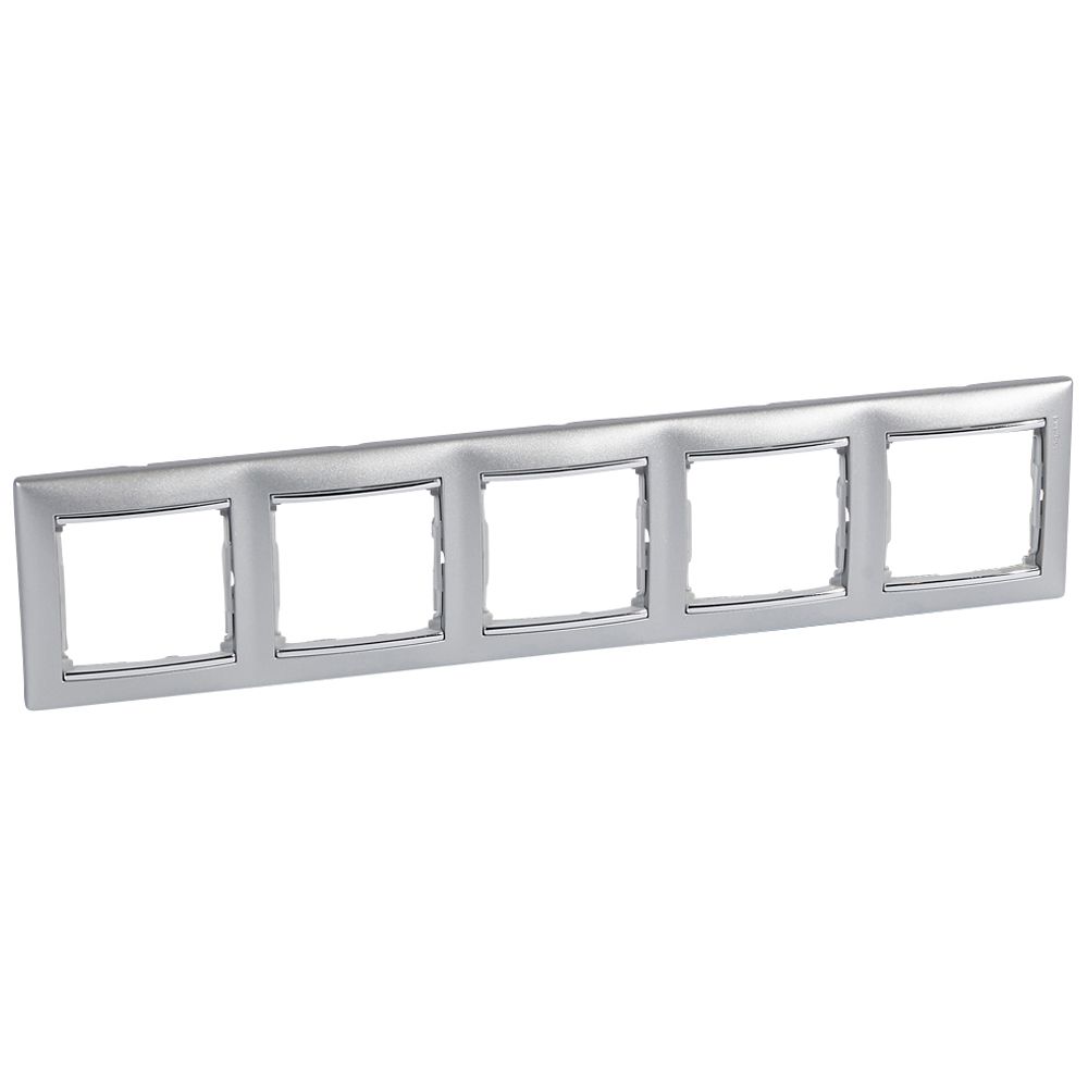 Legrand Valena Alumínium / Ezüst, 5-ös vízszintes keret 770355