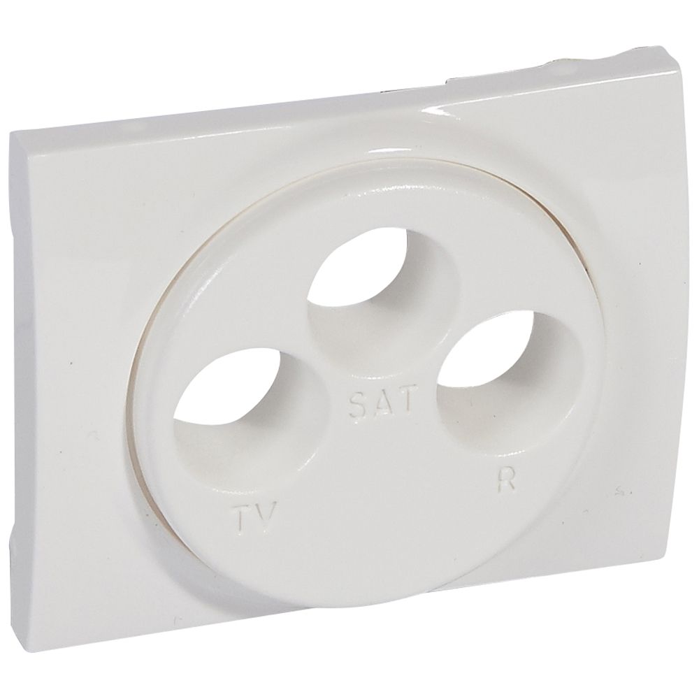 Legrand Galea Life TV-RD-SAT antenna-csatlakozóaljzat burkolat, fehér