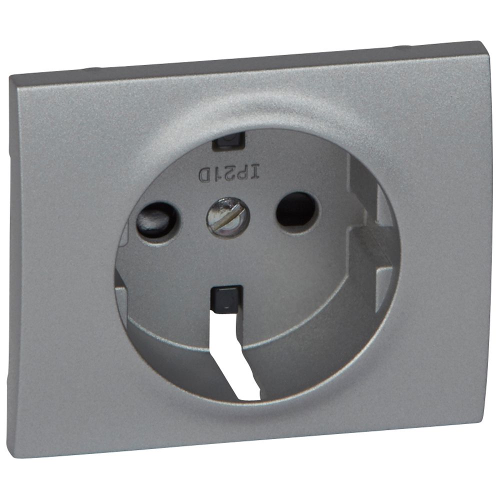 Legrand Galea Life Legrand 2p+F burkolat biztonsági zsaluval, alumínium