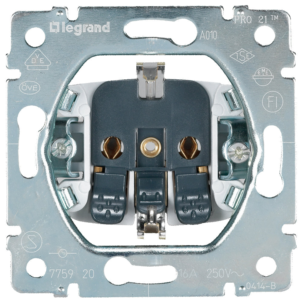 Legrand Galea Life Legrand 2p+F földelt csatlakzóaljzat mechanizmus, rugós