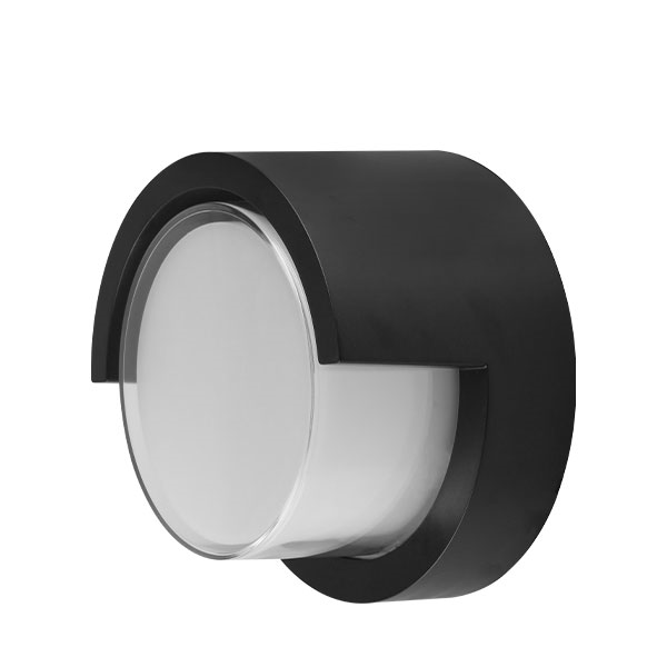 Braytron Oldalfali Led lámpa Fekete 15W 3000K IP65 1450Lm 230V