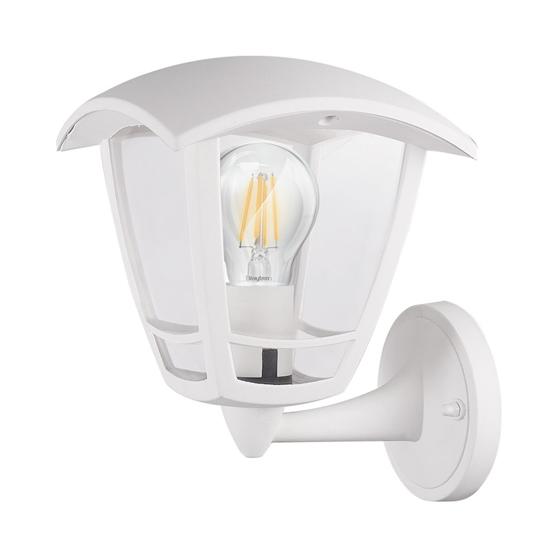 Braytron Oldalfali lámpatest Fehér 1xE27 IP44 230V