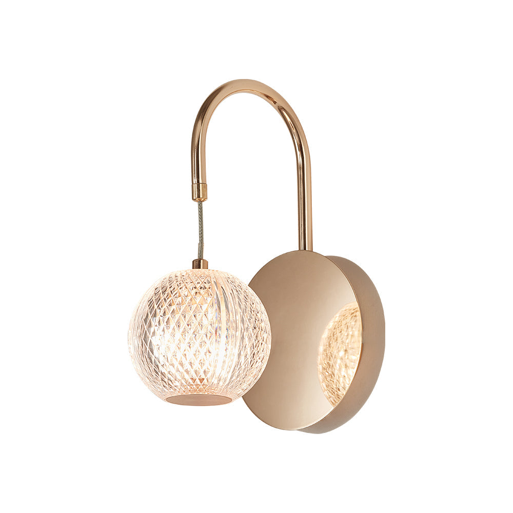 Beltéri oldalfali lámpaest Gold 1xG9 foglalattal IP20 230V