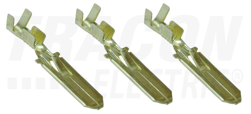 Szigeteletlen rátolható csatlakozó csap 6,3×0,8mm, 1-2,5mm2