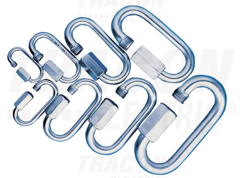 Csavaros karabiner d=7mm, 2550N