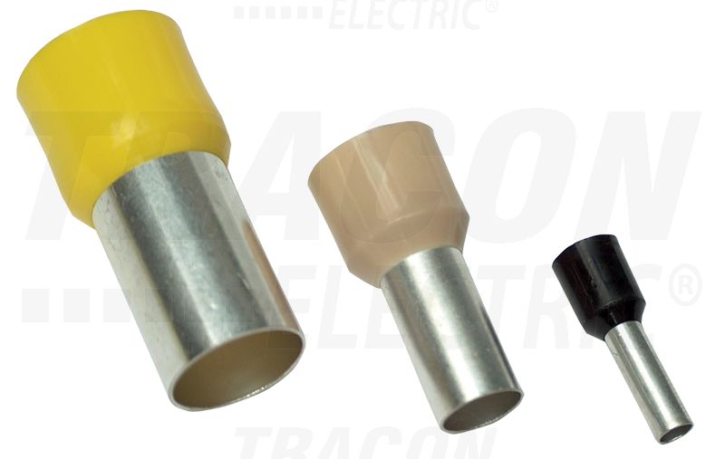 Szigetelt érvéghüvely 1mm2, L=12,4mm