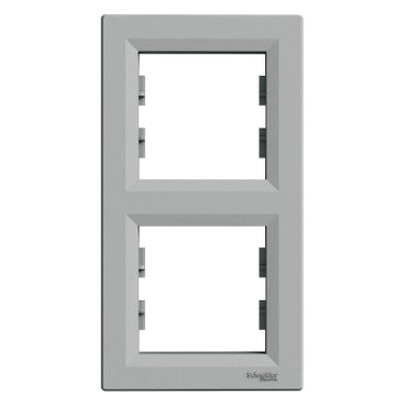 Schneider Asfora Kettes keret, függőleges, alumínium EPH5810261