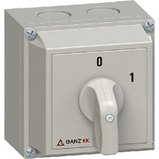 Ganz KKM0-20-6002 BE-KI kapcsoló, tokozott kézikapcsoló 20A, IP65, 3P