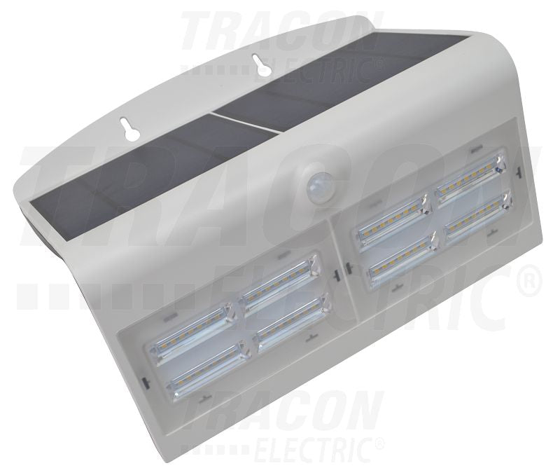 Napelemes Tracon LED reflektor mozgásér.Fehér  6,8 W, 4000 K, 800 lm, IP65, 3,7 V, 4 Ah