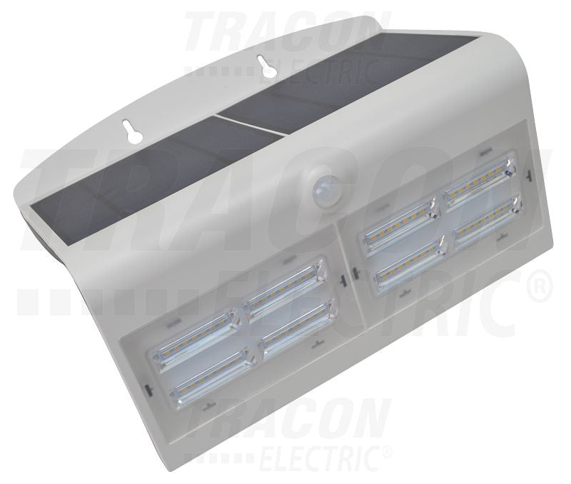 Napelemes Tracon LED reflektor mozgásérzékelő.Fehér 6,8 W, 4000 K, 800 lm, IP65, 3,7 V, 4 Ah