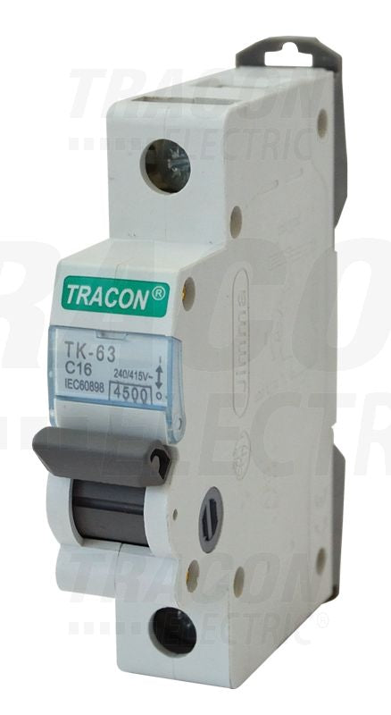 Tracon MB kismegszakító,autómata- 4,5 kA 25A, 4,5 kA 1P B