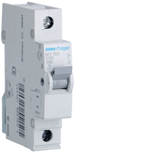 Hager kismegszakító,autómata 1P, B-13A, 4,5kA, 1M MX113