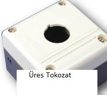 Kapcsoló-nyomó tokozat 1-es szürke
