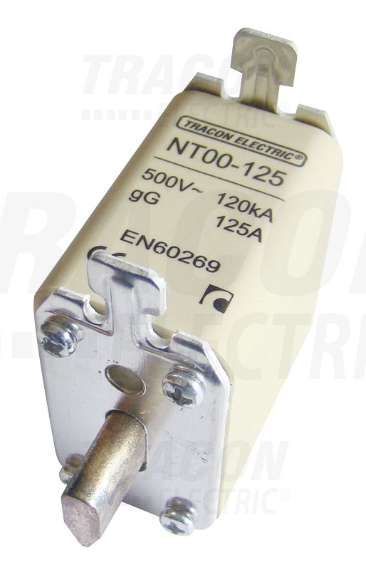 Késes biztosító 400VAC, 10A, 00, 120kA/500