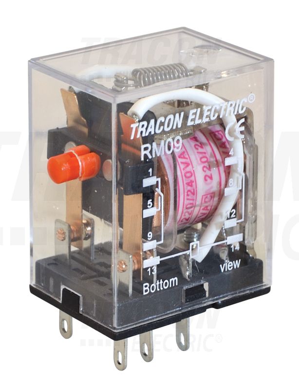 Miniatür relé 12V AC / 2×CO, (3A, 230V AC / 28V DC)