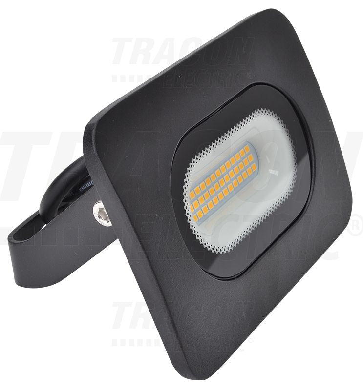 Tracon LED reflektor, RSMDL széria Fekete 20W, 3000K, IP65, 220-240V AC, 1500lm, EEI=G