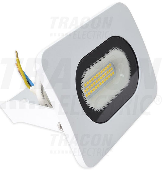 Tracon LED reflektor, RSMDLF széria Fehér 20W, 3000K, IP65, 220-240V AC, 1500lm, EEI=G