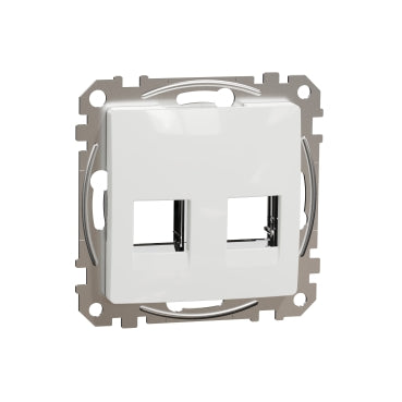 Schneider ÚJ SEDNA 2xRJ45 adapter, AMP-Tyco betétekhez, fehér