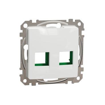 Schneider ÚJ SEDNA 2xRJ45 adapter, SYSTIMAX, RDM betétekhez, fehér