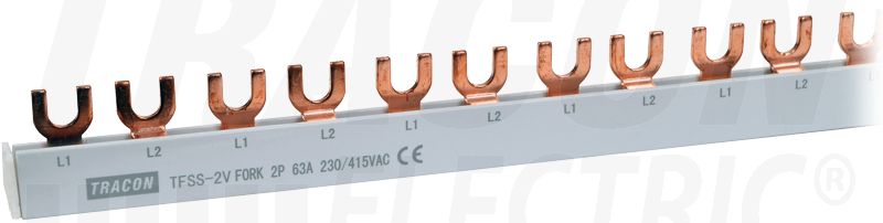 Sorolósín max.63A, 230/400VAC, 2P, 56modul, 1m TFSS-2V