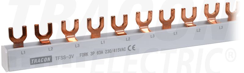 Sorolósín max.63A, 230/400VAC, 3P, 56modul, 1m TFSS-3V