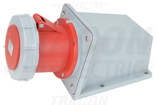 Falonkívüli szerelhető ipari   ipari csatlakozóaljzat 125A, 400V, 3P+E, 6h, IP67