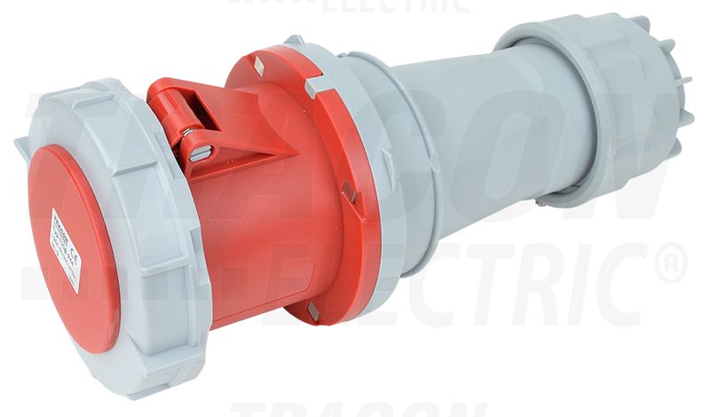 Ipari csatlakozóaljzat 125A, 400V, 3P+E, 6h, IP67