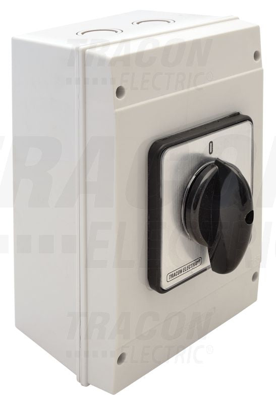 Tracon Tokozott BE-KI kapcsoló 400V, 50Hz, 125A, 3P, 30kW, 88×88mm, IP65