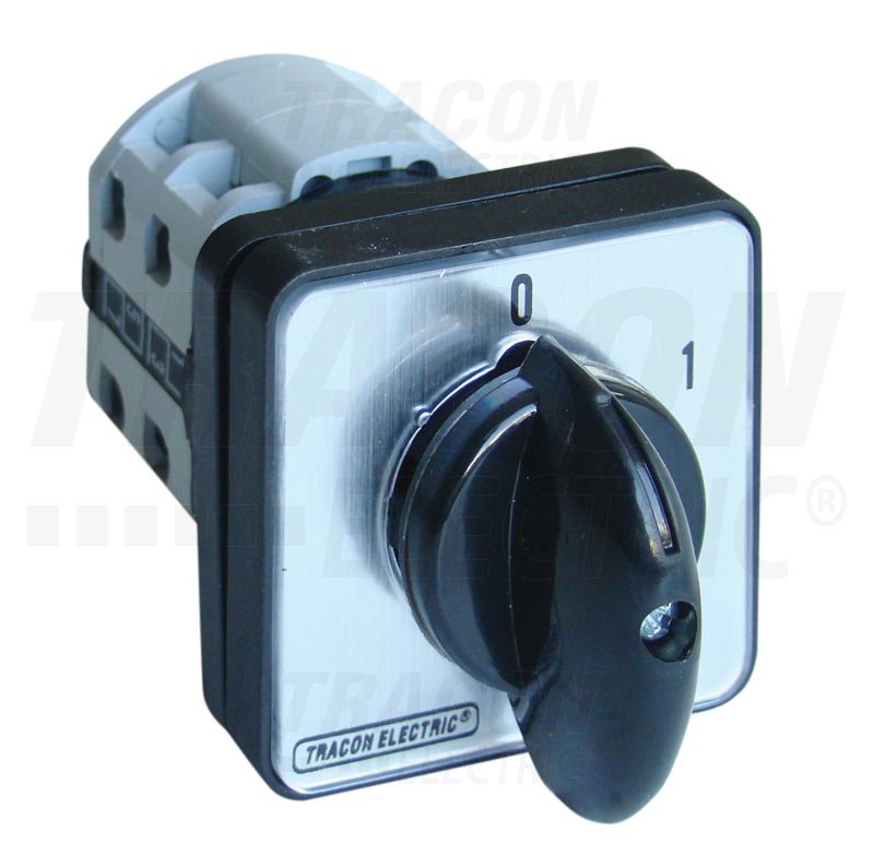 Tracon Tokozott BE-KI kapcsoló 400V, 50Hz, 20A, 4P, 5,5kW, 48×48mm, IP65