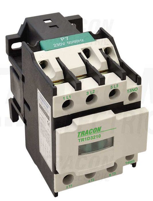 Általános felhasználású kontaktor 400V, 50Hz, 12A, 5,5kW, 48V AC, 3×NO+1×NO TR1D1210E7