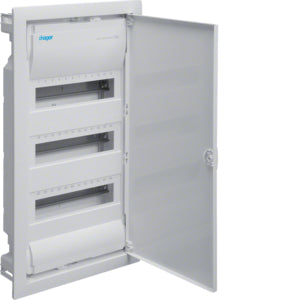 Hager kiselosztó IP30, 3x12M(36modul)Süllyesztett Teli és lemez ajtós 595x314,5x87mm falkivágásba VU36NE