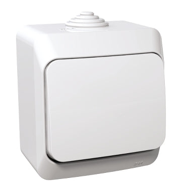 Schneider CEDAR PLUS Váltókapcsoló, IP44, fehér (106)