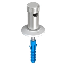 J.Propster SK vezetéktartó 8mm AL csavaros kupak rögzítőelemmel 30mm