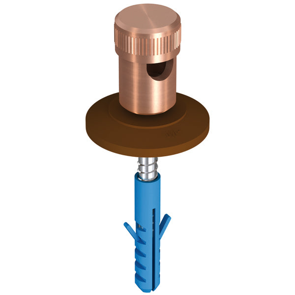 J.Propster 1014 SK-vezetéktartó Rd 8mm/17mm - Réz