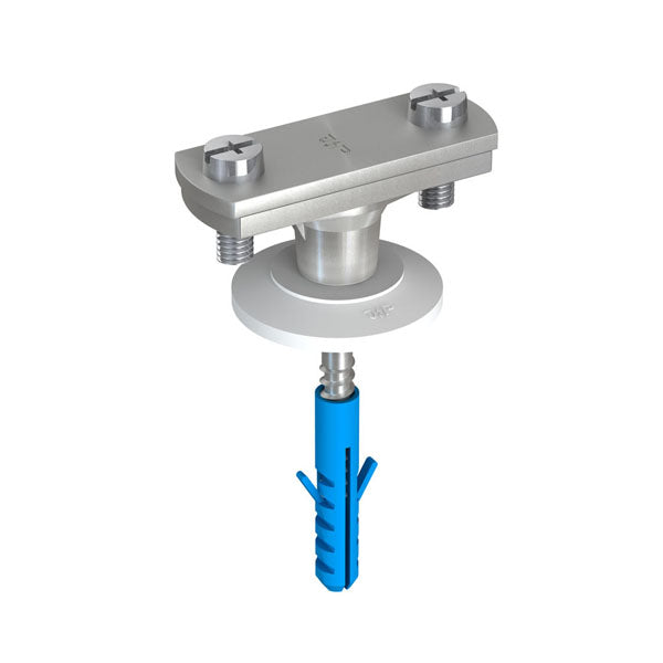 J.Propster 110181 szalagtartó M8 + csavar + tipli 30mm széles szalaghoz V2A