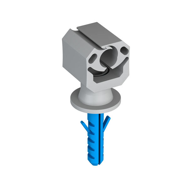 J.Propster 1155 műanyag vezetéktartó 22mm + csavar + Tipli 8x35 mm