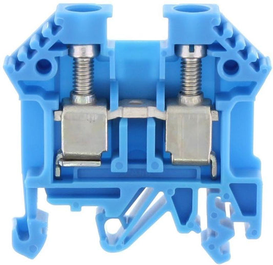 CONTA-CLIP Átmenő sorkapocs TS32/35 1-szintes 57A 0,2-10mm2/érvéghüvely kék csavaros/ RK 6-10 BU 1005.5