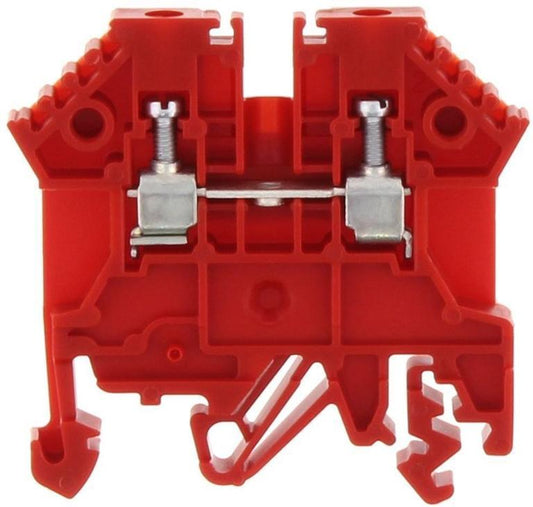 CONTA-CLIP Átmenő sorkapocs TS32/35 1-szintes 24A 0,2-2,5mm2/érvéghüvely piros RK 2,5 RD  1296.9