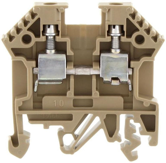 CONTA-CLIP Átmenő sorkapocs TS32/35 1-szintes 34A 0,2-4mm2/érvéghüvely bézs RK 2,5-4 Ex BG  1427.2