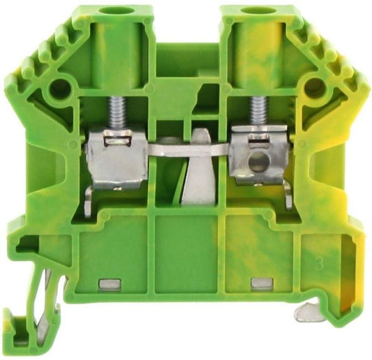 CONTA-CLIP Földelő sorkapocs TS35 1-szintes 0,2-4mm2 zöld-sárga csavaros csavaros SSL 4/2A GNYE  17107.2