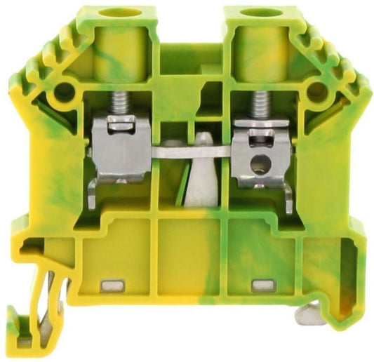 CONTA-CLIP Földelő sorkapocs TS35 1-szintes 0,2-6mm2 zöld-sárga csavaros csavaros SSL 6/2A GNYE  17111.2